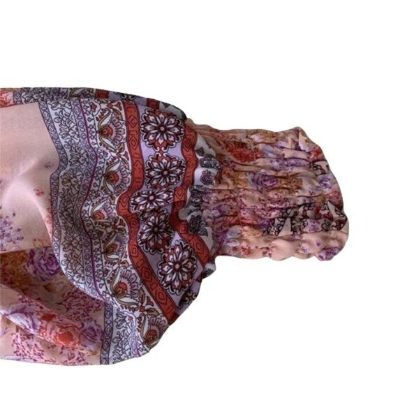 Altar'd State Boho Flowy Romantic Floral Print Pleated Tunic S - Picture 8 of 11